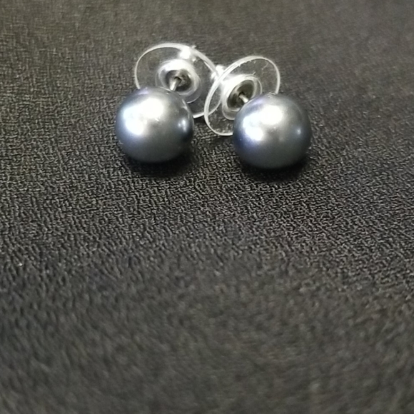 Honora Jewelry - Honora Dark gray pearl earrings